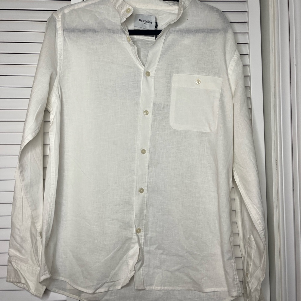 Goodfellow & Co Men's Cream Button Down Shirt